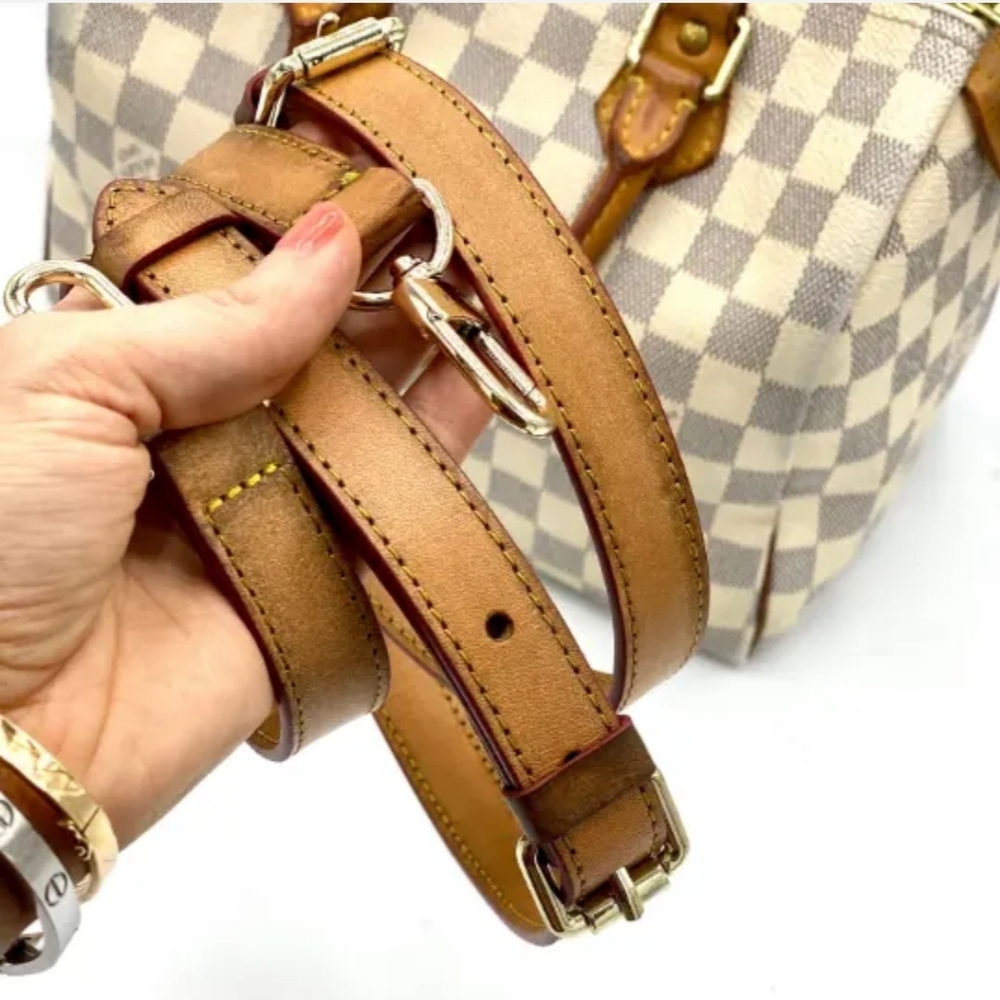 Crossbody or Shoulder Vachetta Strap For lv Replacement 34"-47"   Tan speedy